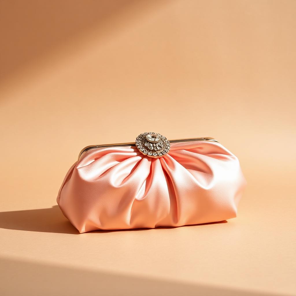 Fleur Satin Clutch