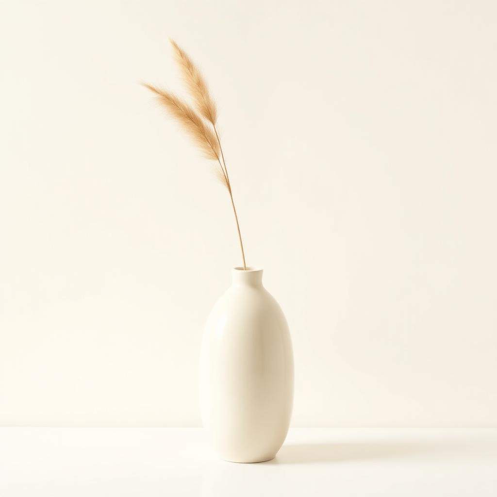 Ivory Ceramic Vase