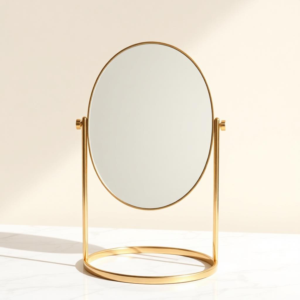 Vanity Mirror Brass