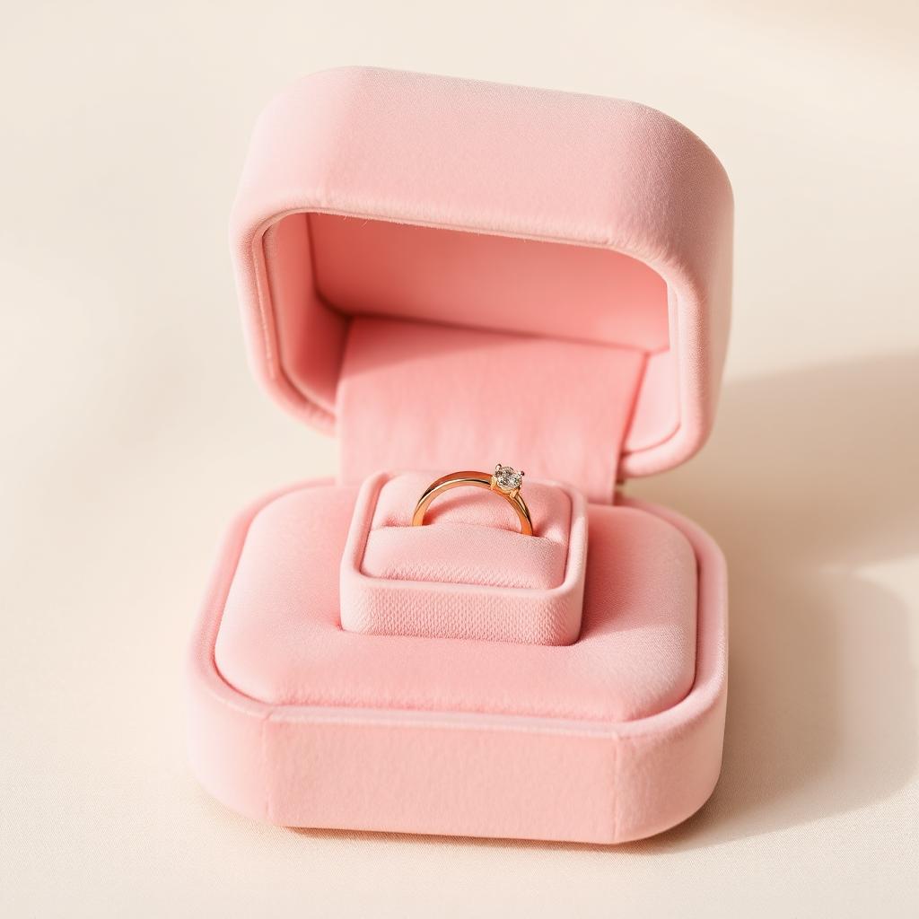 Velvet Ring Box Blush