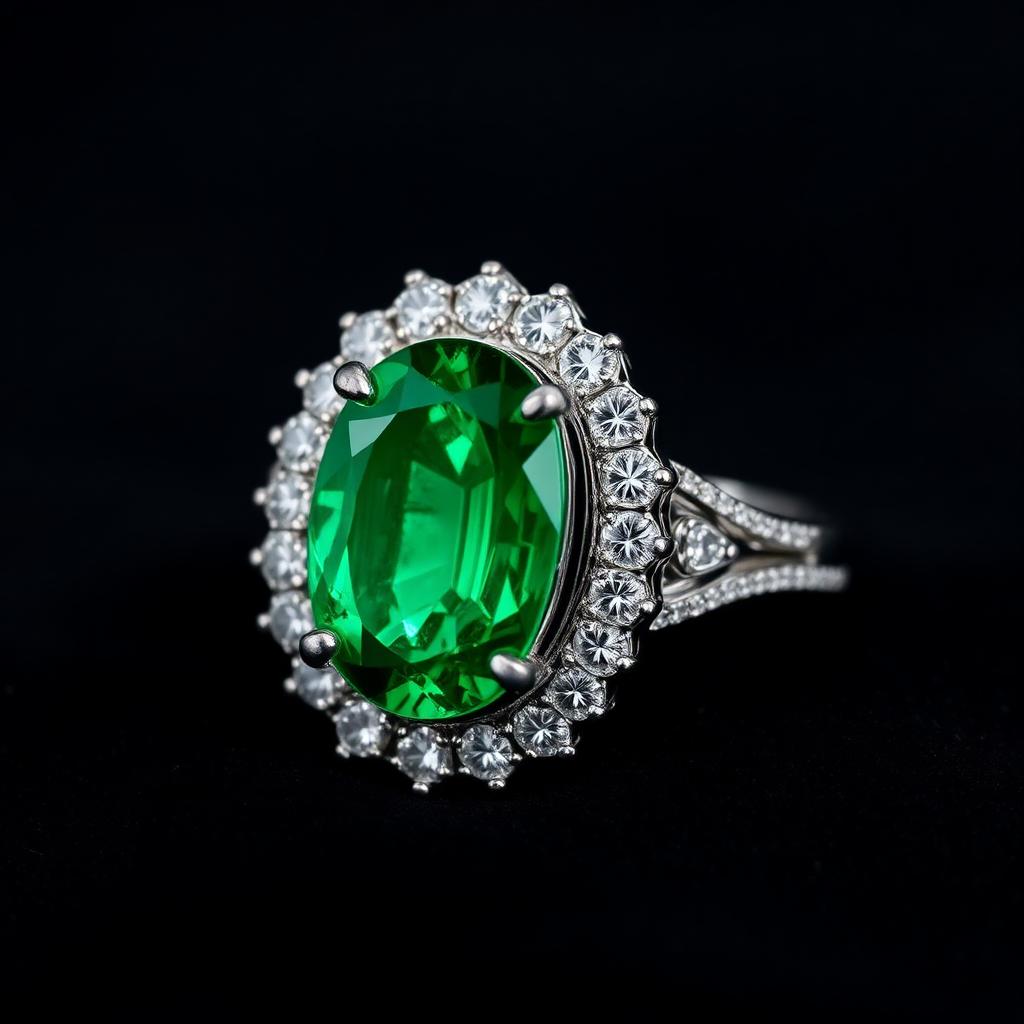 Colombian Emerald Cocktail Ring