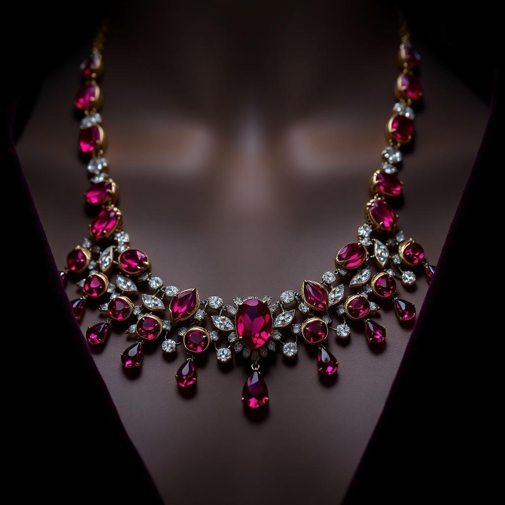 Ruby & Diamond Necklace