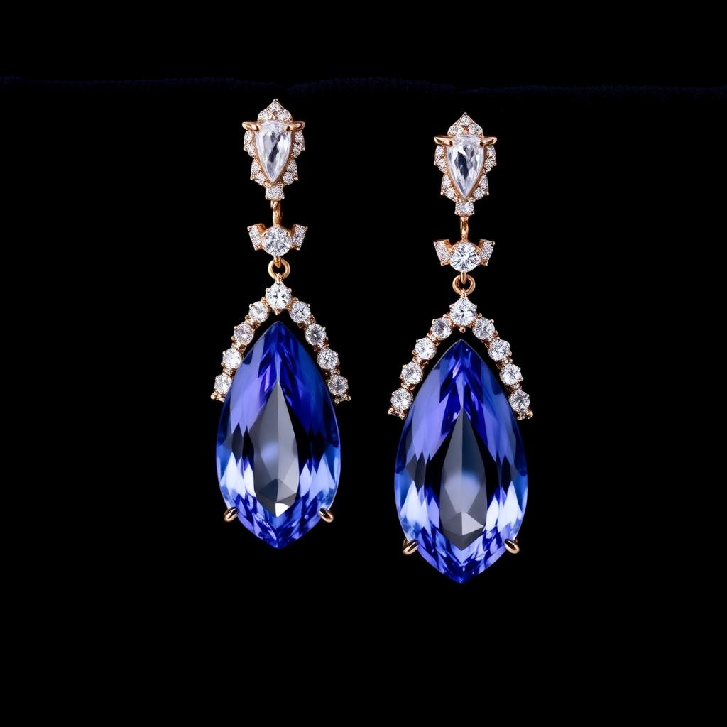 Sapphire Drop Earrings